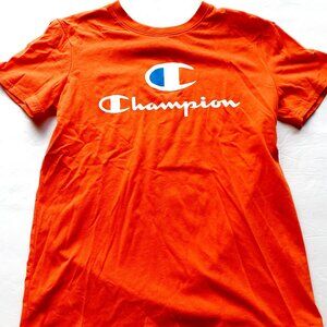 Champion Boys T-Shirt Orange Short Sleeve Size 14-16